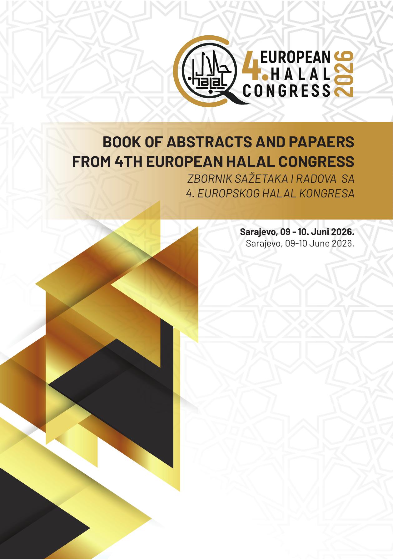 Book of Abstracts and Papers — 4th European Halal Congress 2026 cover